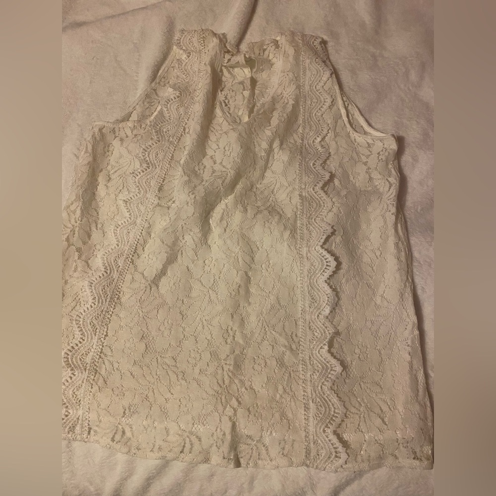 Lace tank top